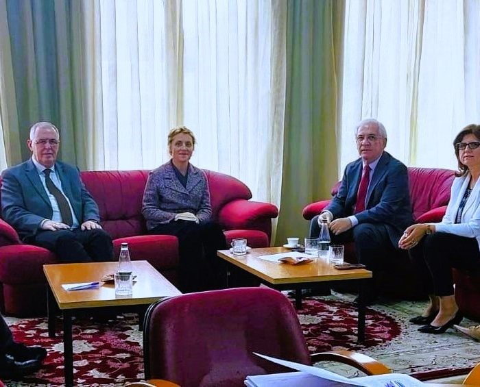 Kryetari i Akademisë së Shkencave të Shqipërisë, akad. Skënder Gjinushi, priti në një vizitë miqësore…