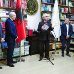 Kryetari i Akademisë së Shkencave akad. Skënder Gjinushi takim me gazetarë dhe përfaqësues të mediave